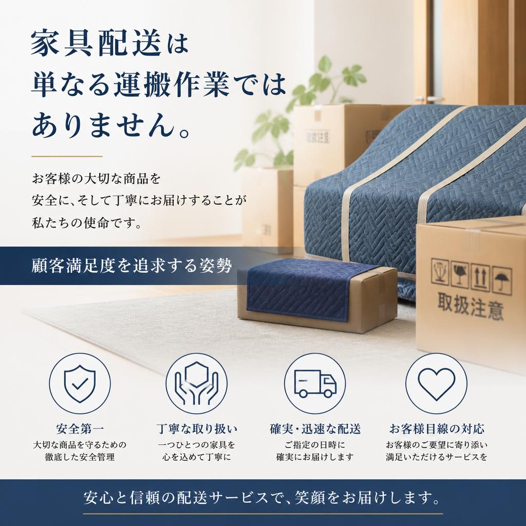 丁寧な家具配送の重要性